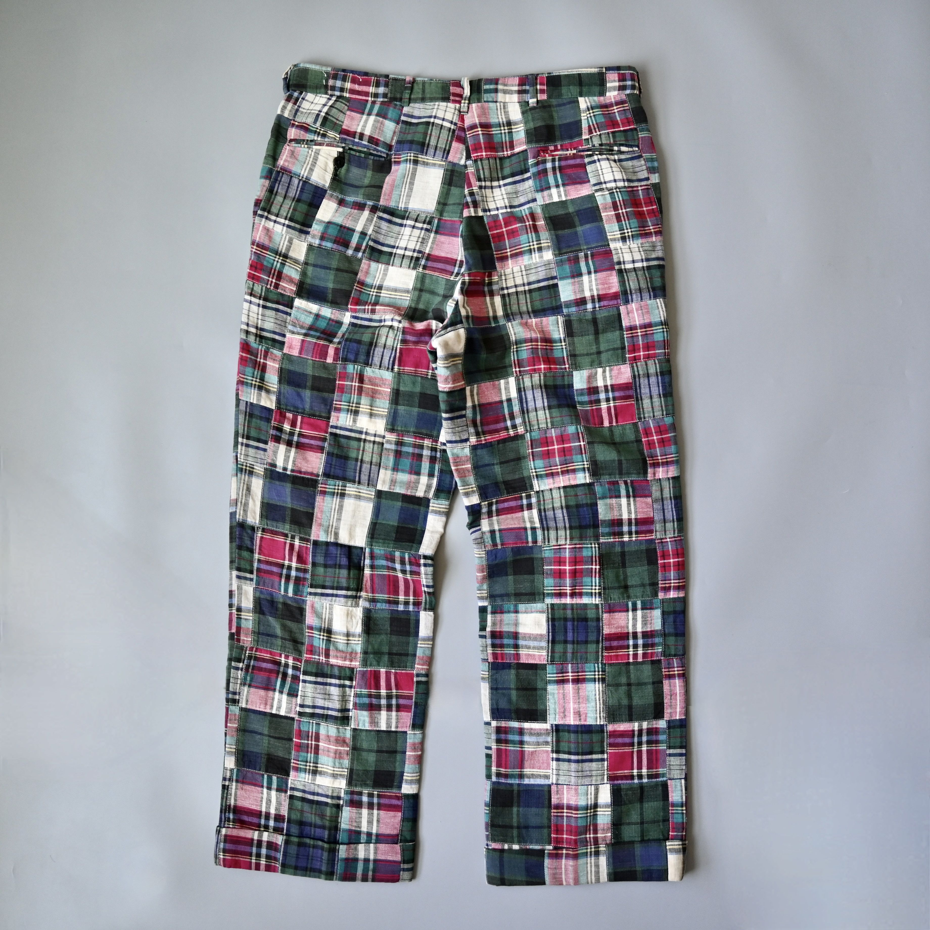 Brooks Brothers 1990s Brooks Brothers authentic madras patchwork trousers Size US 35 - 4 Thumbnail