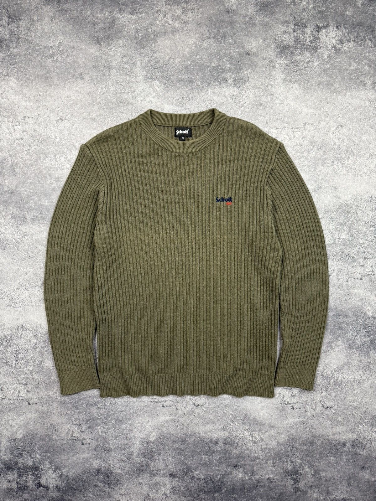 Schott Vintage Schott NYC Sweater Knit Pullover Jumper Y2K Archive Size US M / EU 48-50 / 2 - 1 Thumbnail