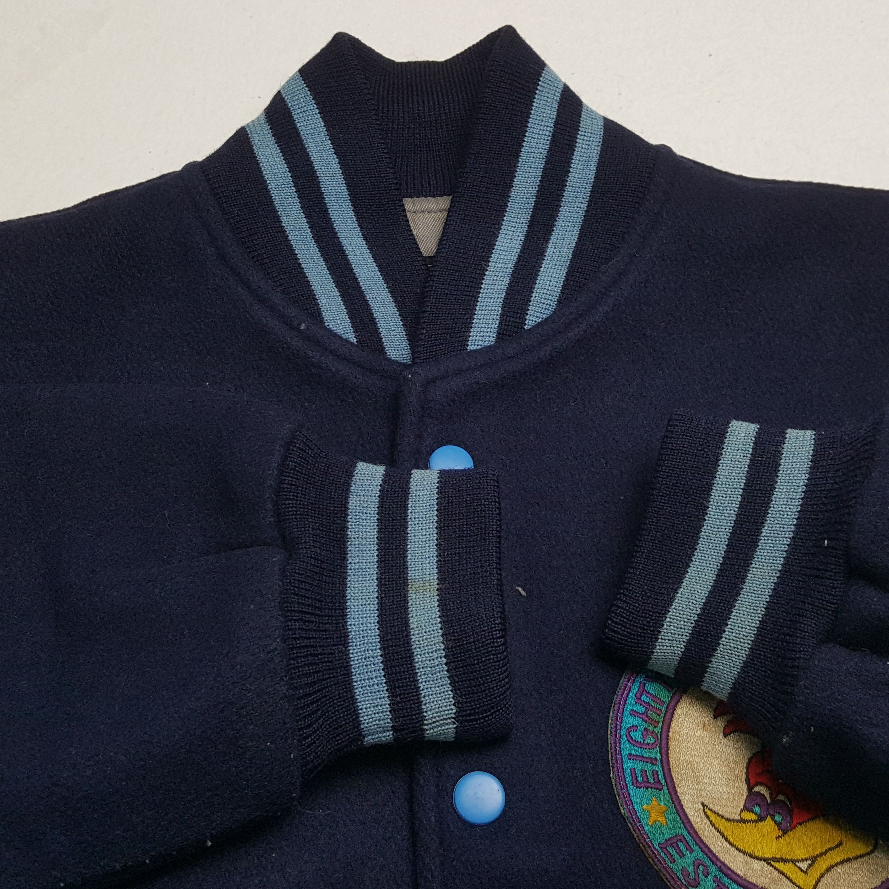 Japanese Brand × NBA × Vintage Vintage EIGHTYS BASKETBALL American NBA Varsity Jacket Size US M / EU 48-50 / 2 - 10 Thumbnail