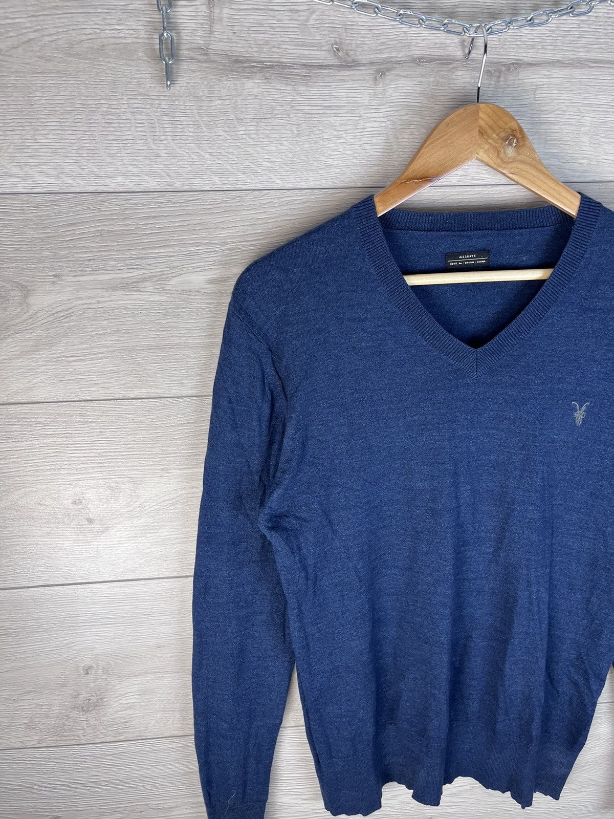 Allsaints Men's sweater Allsaints size M 100% cotton Size US M / EU 48-50 / 2 - 2 Thumbnail