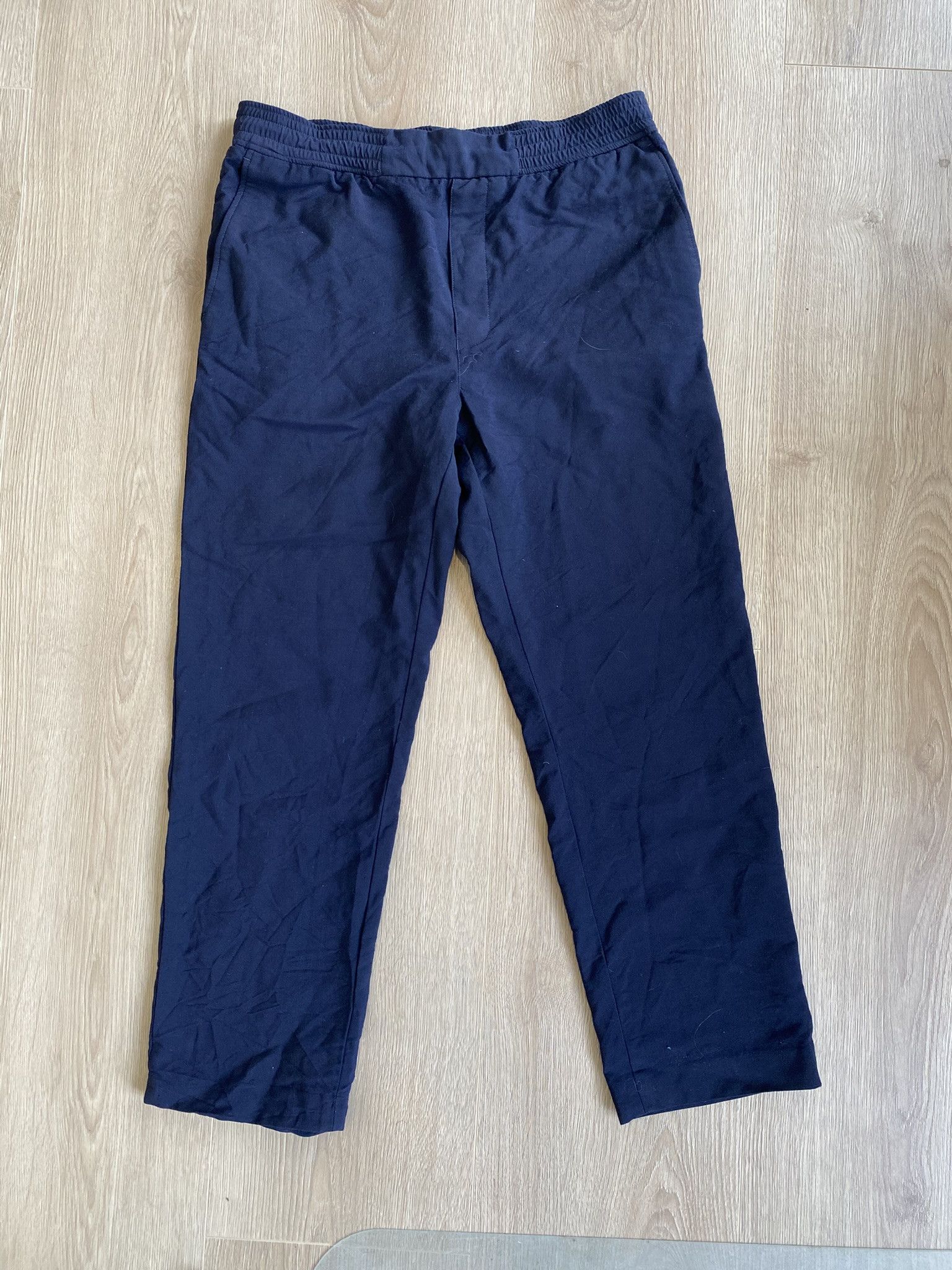 Acne Studios 48/M - Cropped Wool Trouser - Navy Size US 32 / EU 48 - 6 Thumbnail