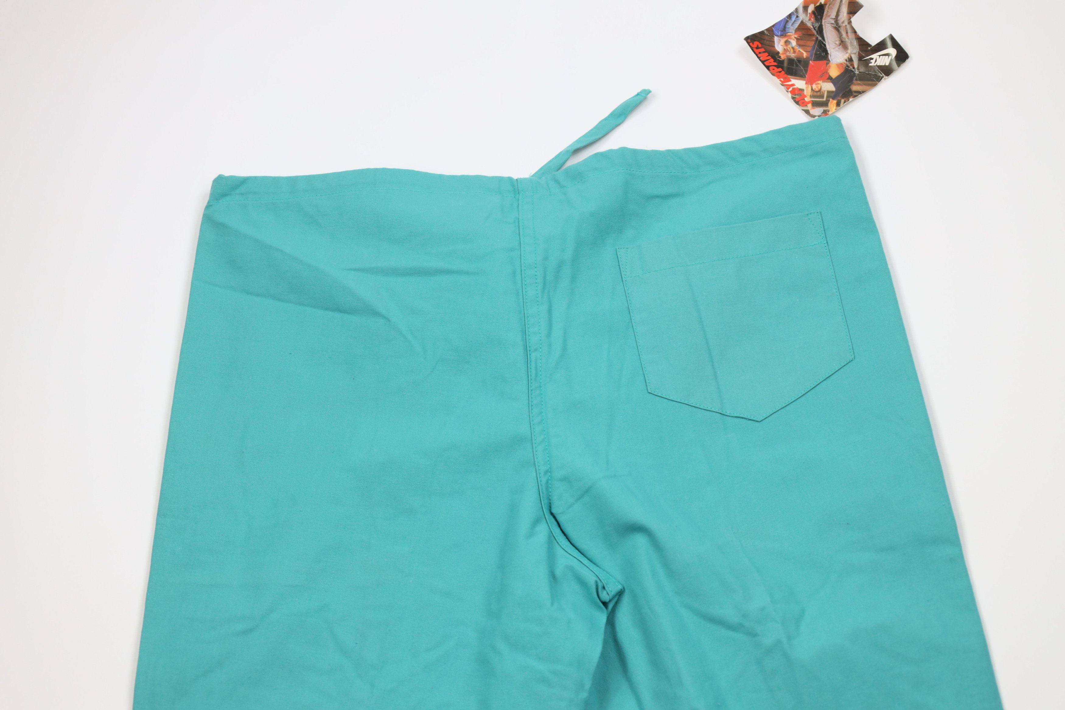 Nike Deadstock Vintage 80s 90s Nike Basketball Pants Teal Cotton Size US 34 / EU 50 - 13 Thumbnail