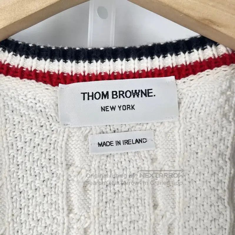 Thom Browne Thom Browne White Summer Pullover Sweater . Size XXS / US 00 / IT 34 - 6 Thumbnail