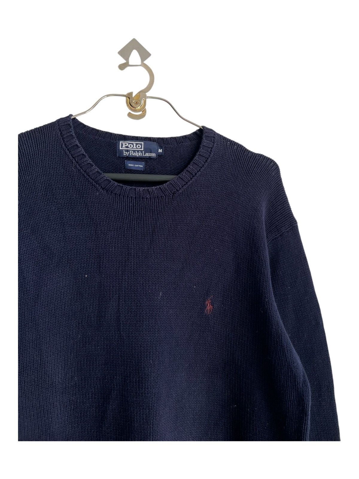 Lo Life × Polo Ralph Lauren × Vintage Y2K Polo Ralph Lauren Small Pony Logo Boxy Fit Knit Sweater Size US M / EU 48-50 / 2 - 1 Thumbnail