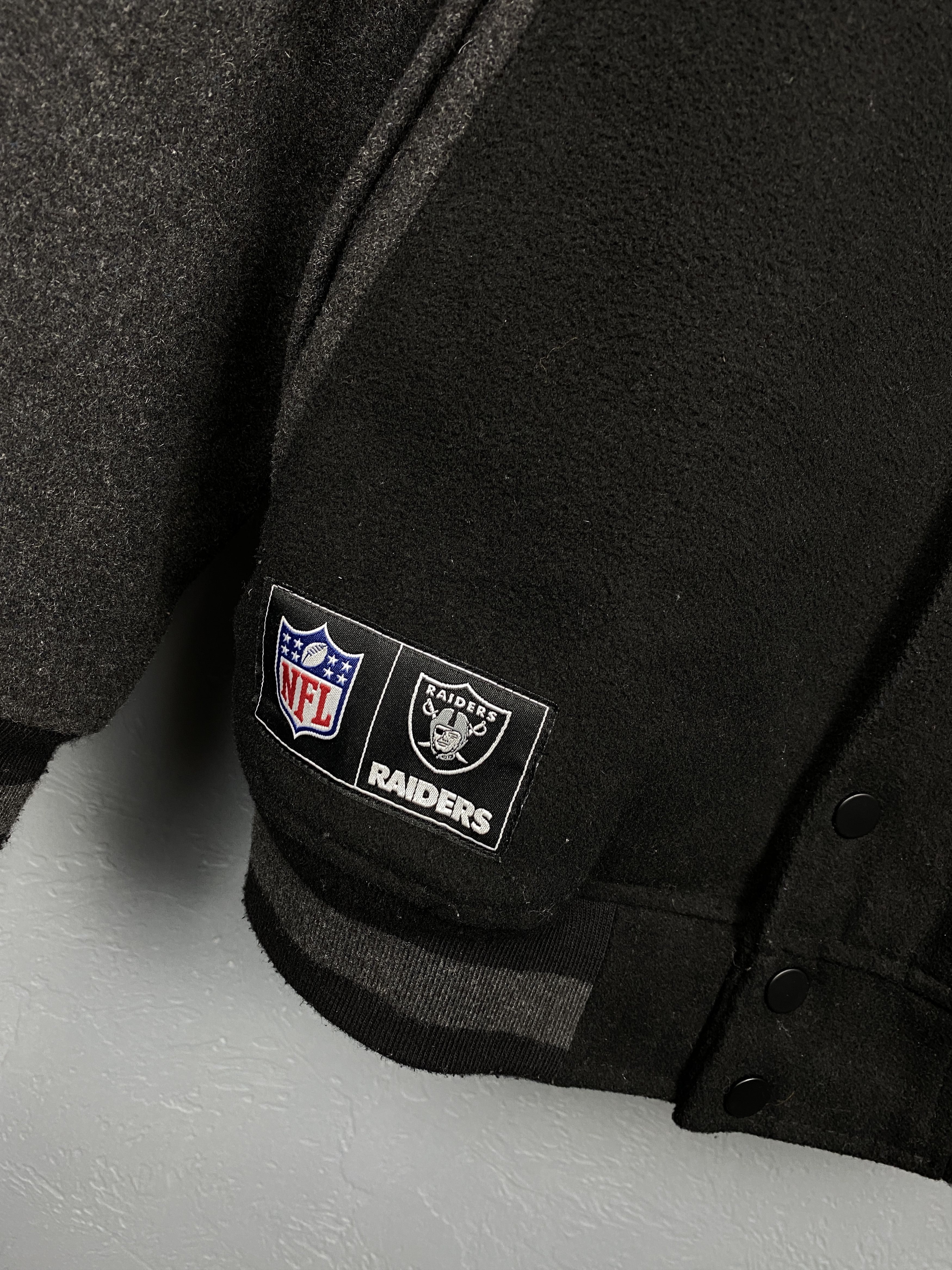 NFL Raiders NFL Wool Bomber Jacket Y2K Varsity Size US L / EU 52-54 / 3 - 6 Thumbnail