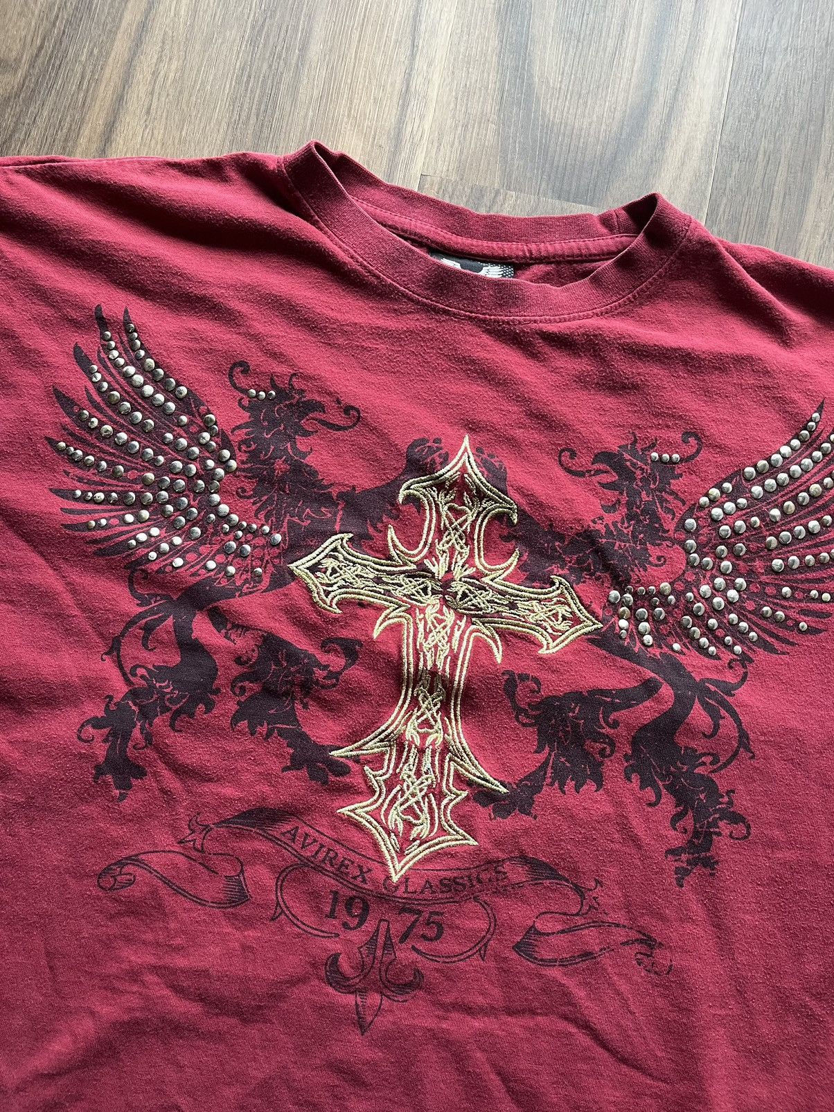 Designer Vintage Avirex T-shirt Size US XL / EU 56 / 4 - 2 Thumbnail