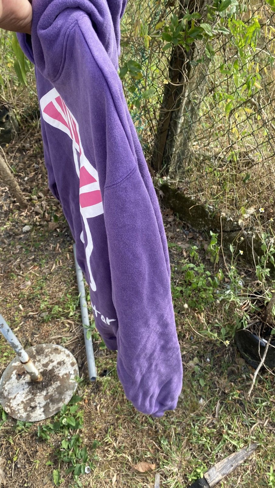 Japanese Brand purple hoodie with a graphic print and "roc star" text. Size US XL / EU 56 / 4 - 9 Thumbnail