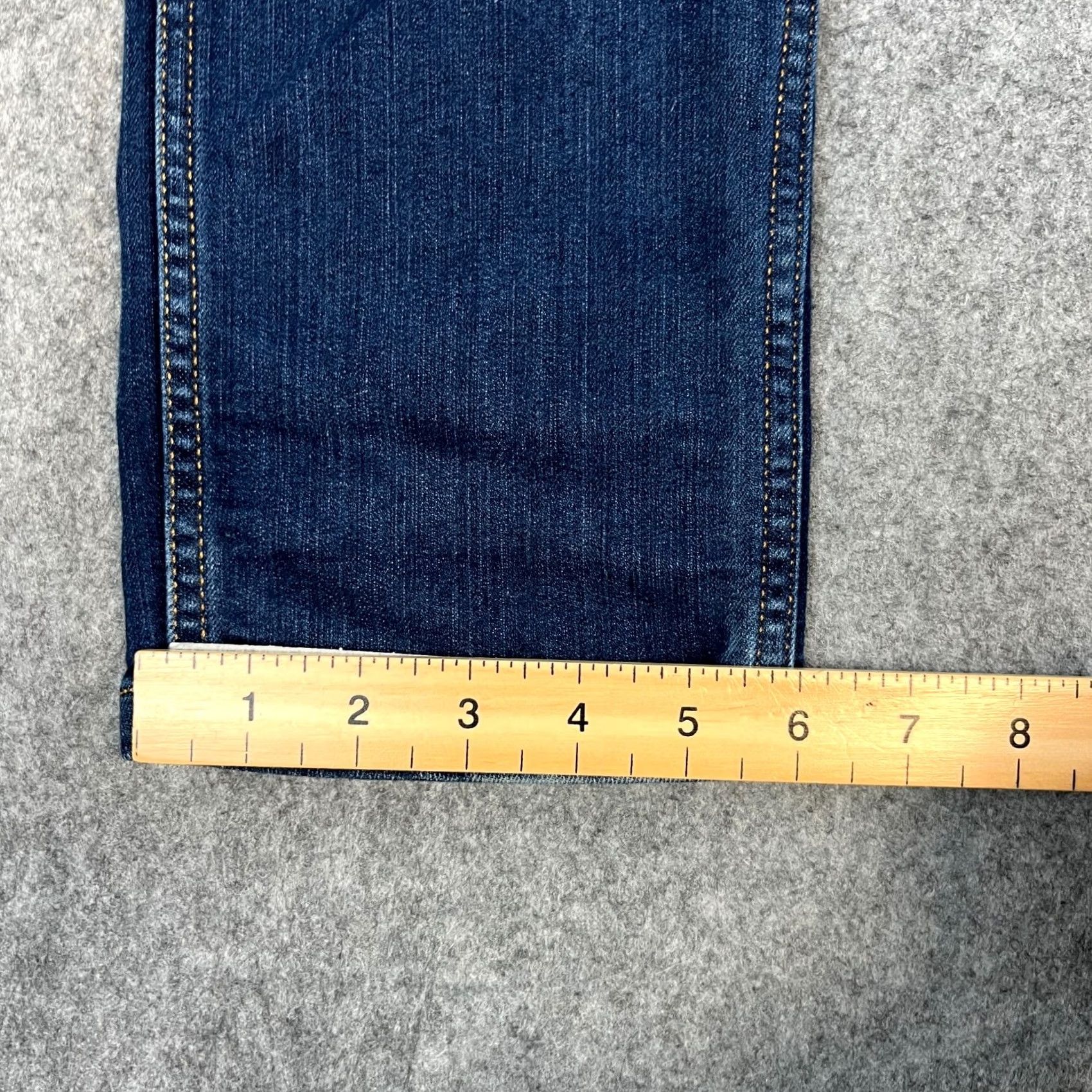 Wrangler Wrangler Jeans Tapered Fit 30 28 Dark Wash Blue Denim Cotton Elastane Regular 5-Pocket Cowboy Brand Wrangler Bostin Mens Jeans Size US 30 / EU 46 - 3 Thumbnail
