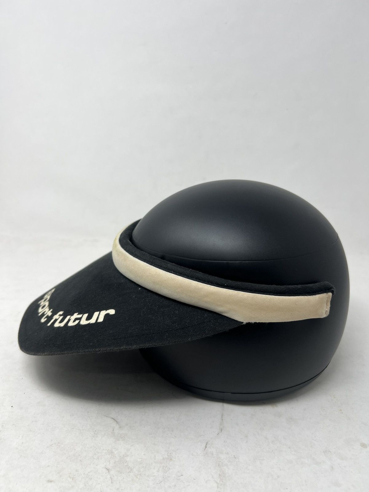 Courreges Vintage Black Courreges "Sports Futur" Visor Sun Hat Size ONE SIZE - 3 Thumbnail
