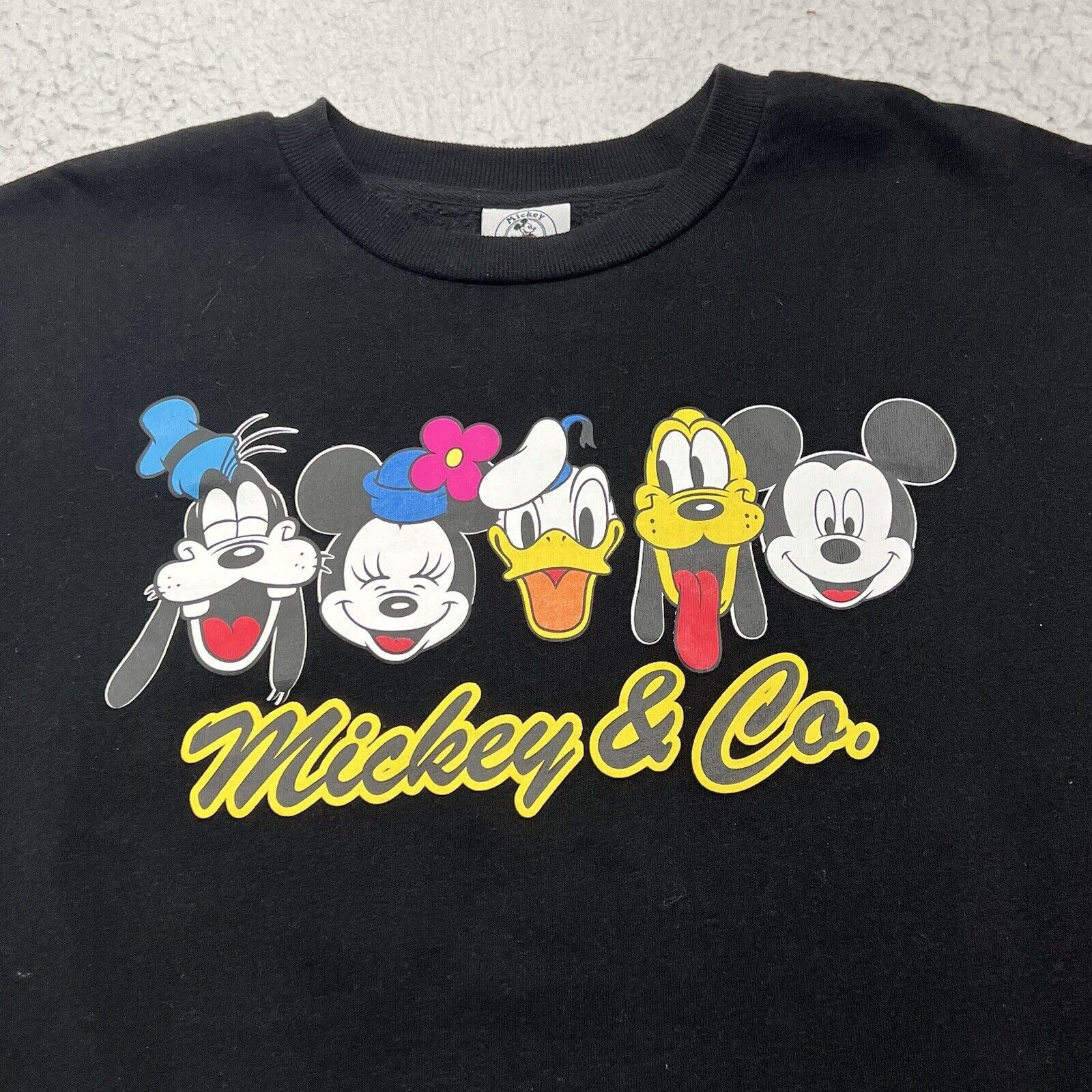 Mickey & Co. Mickey & Co Crewneck Fleece Pullover Black Disney Sweatshirt Size M / US 6-8 / IT 42-44 - 2 Thumbnail
