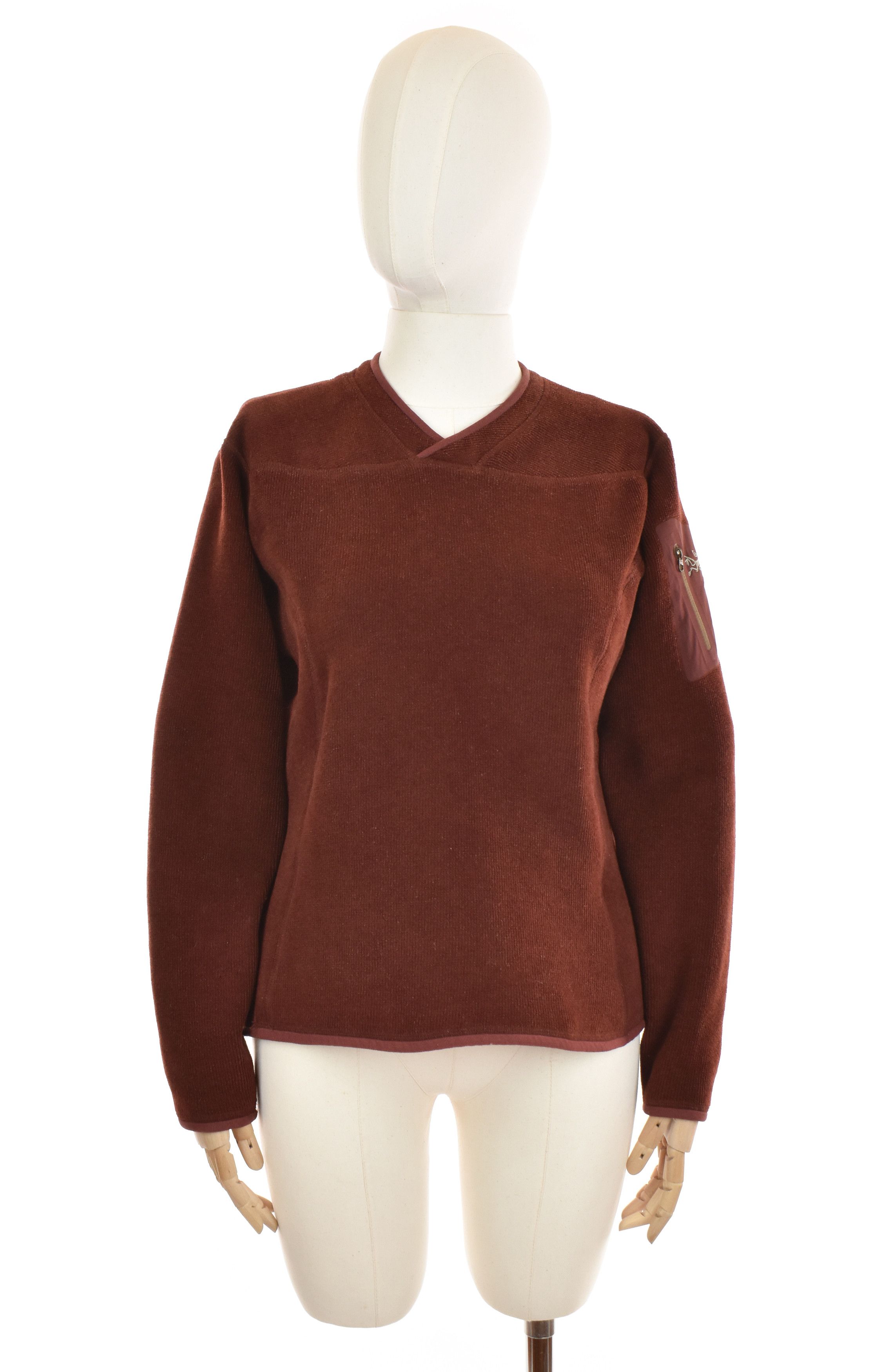 Arc'teryx ARCTERYX Polartec Fleece Jacket Logo Pocket Burgundy Size M / US 6-8 / IT 42-44 - 1 Thumbnail