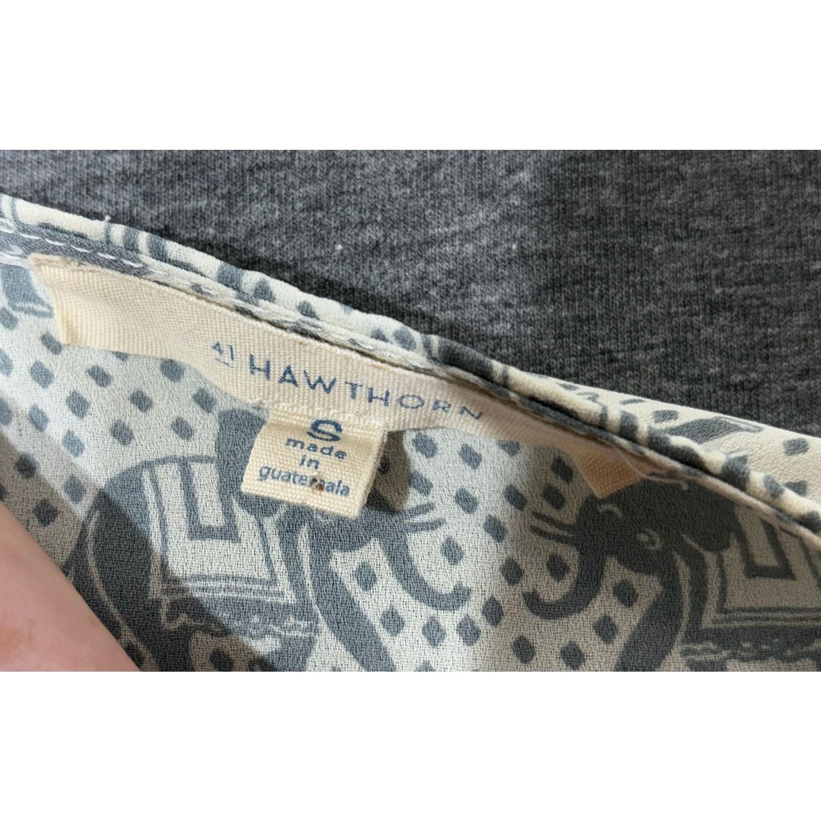 Other 41 Hawthorn | Women's Elephant Print Lightweight Top | Small Size S / US 4 / IT 40 - 3 Thumbnail