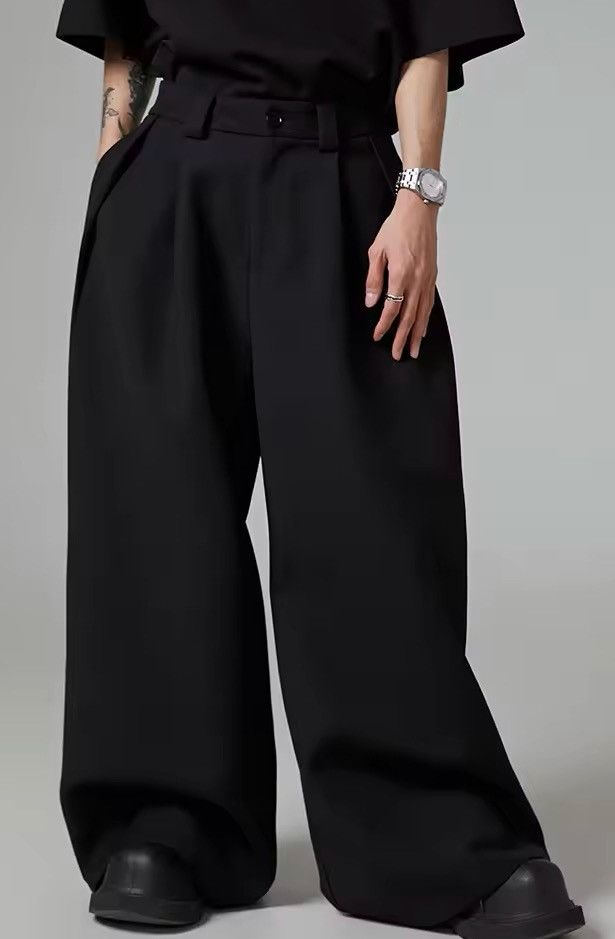 Japanese Brand Cleanfit retro fashion pleated baggy pants Size US 31 - 4 Thumbnail