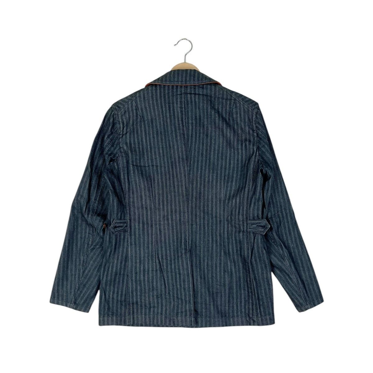 Alexander Julian × Japanese Brand Alexander Julian Stripe Hickory Denim Jacket Size US M / EU 48-50 / 2 - 2 Thumbnail