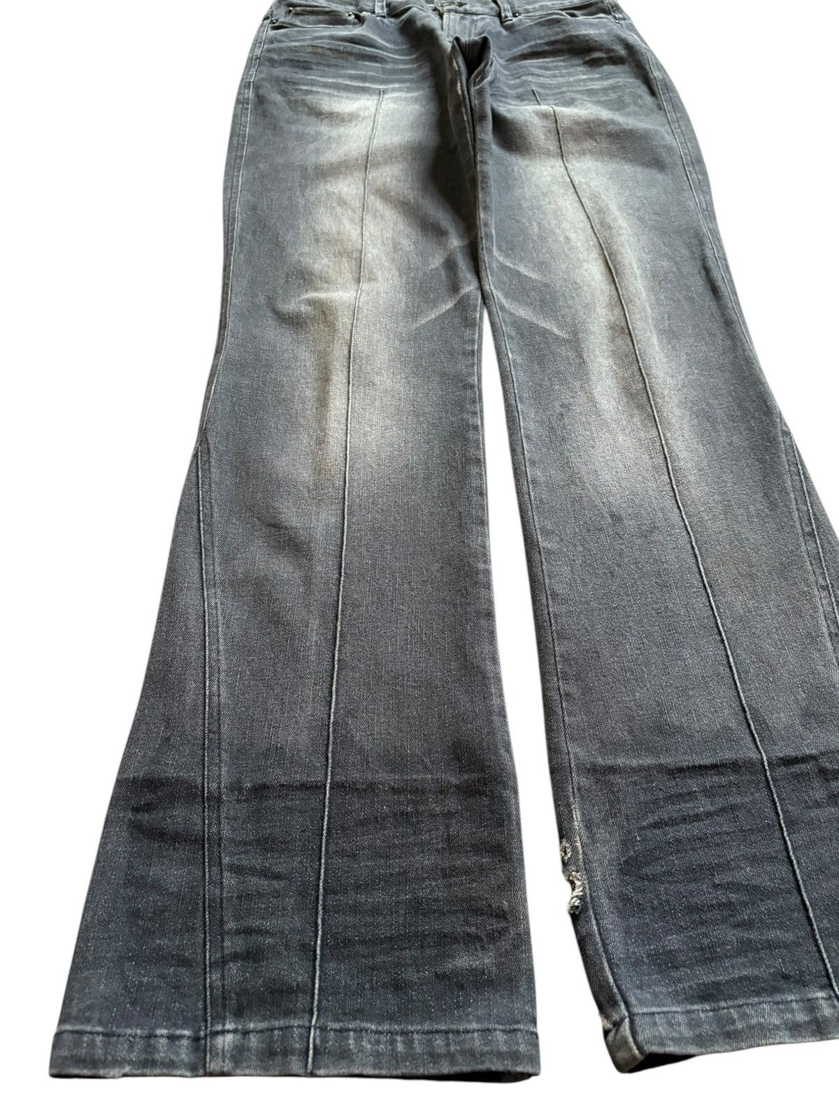 In The Attic Vintage In The Attic Faded Distressed Bootcut Flare Jeans Size US 30 / EU 46 - 6 Thumbnail