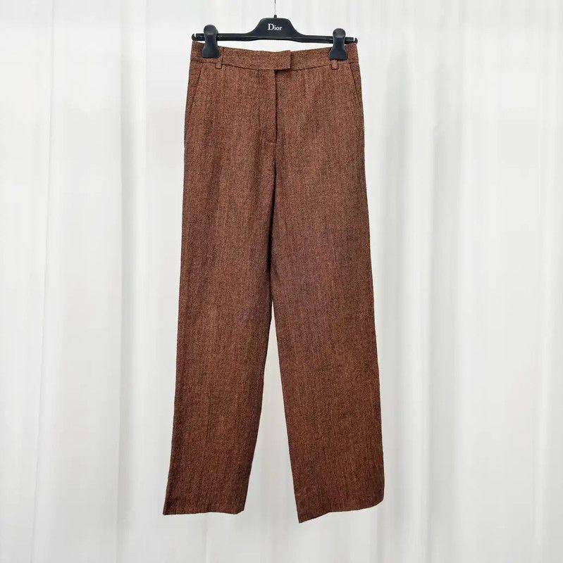 Acne Studios Acne Studios Brown Wool Casual Trousers for Women Size 27" / US 4 / IT 40 - 1 Thumbnail