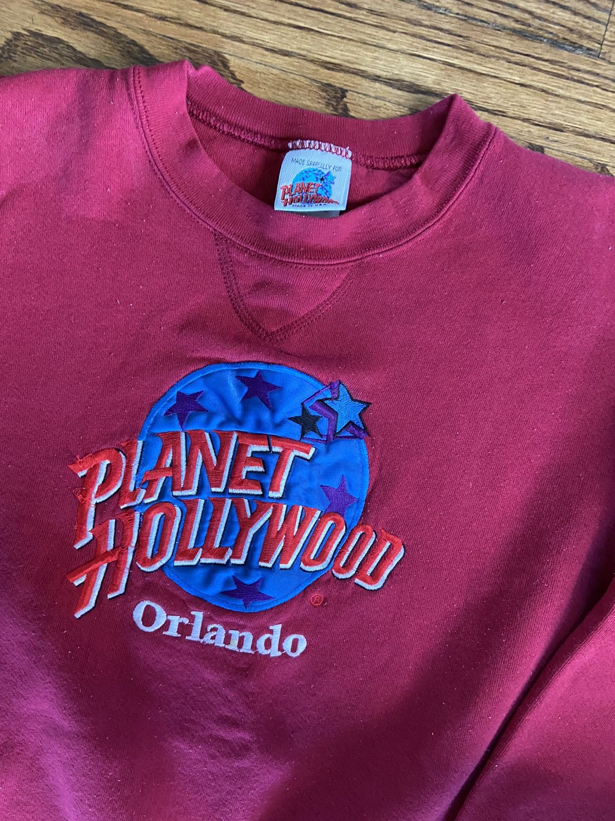 Planet Hollywood × Vintage Vintage planet Hollywood crewneck Size US L / EU 52-54 / 3 - 3 Thumbnail