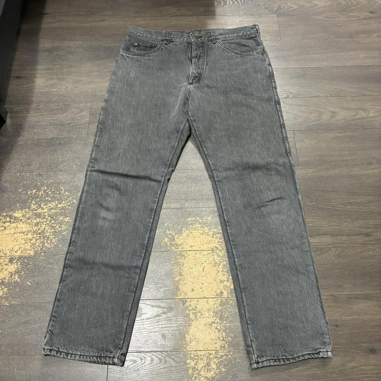Designer Vintage Light Washed Black L.L. Bean Lined Jeans 36x34 Size US 32 / EU 48 - 1 Thumbnail