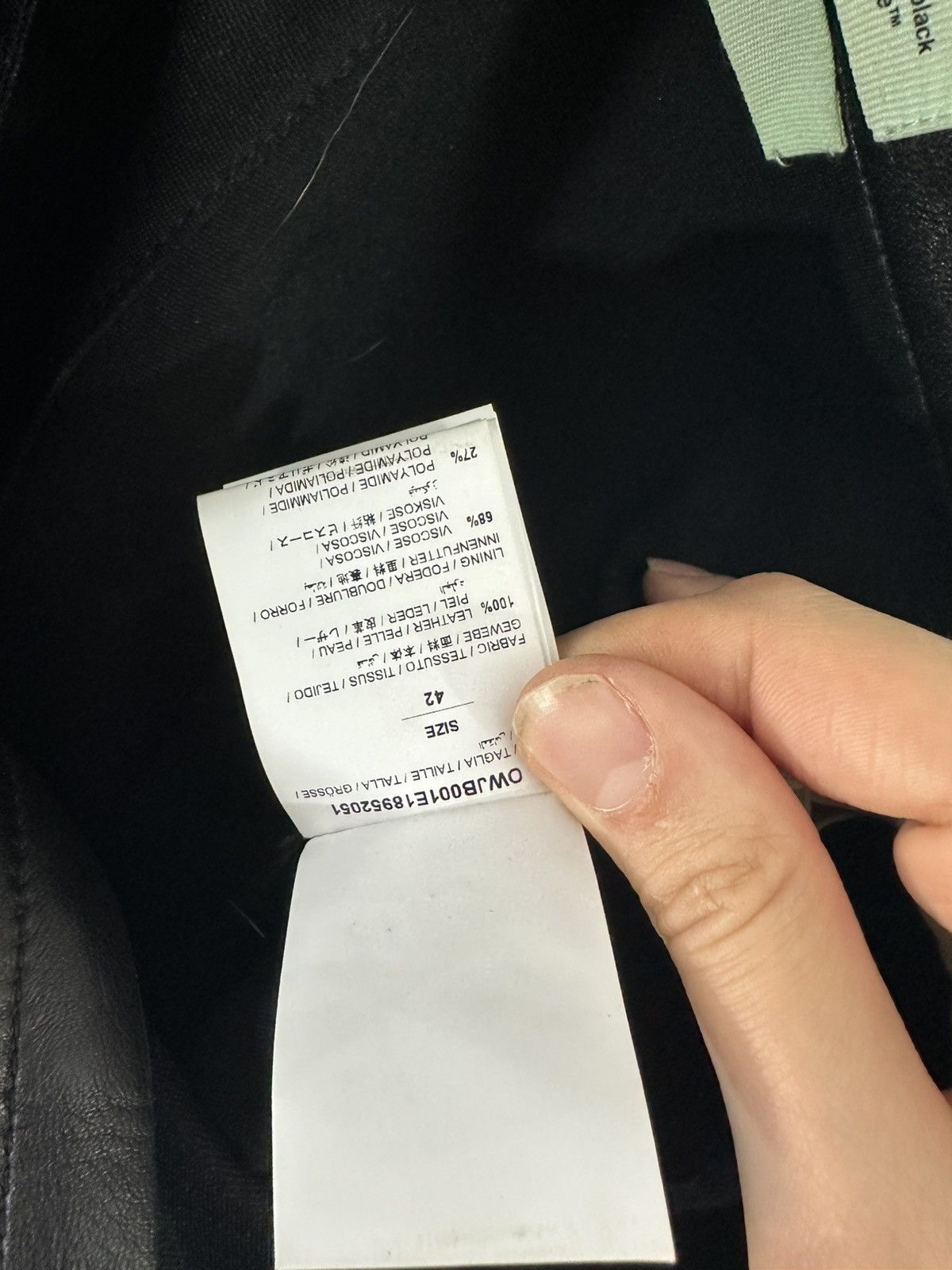 Off-White Off White Leather Snakeskin Pants Size US 42 / EU 58 - 10 Thumbnail