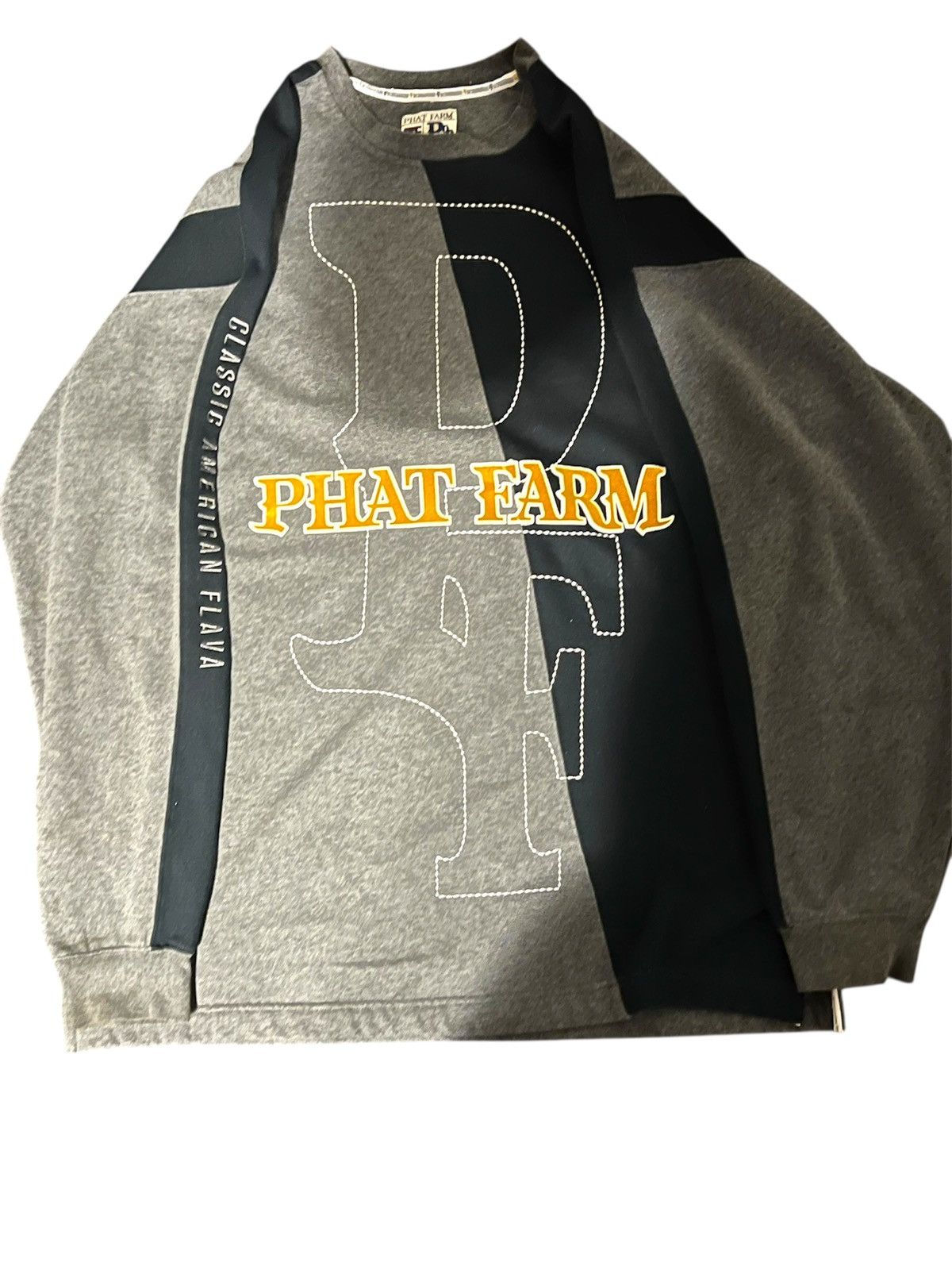 Phat Farm Vintage phatfarm grey sweater Size US XXL / EU 58 / 5 - 1 Thumbnail