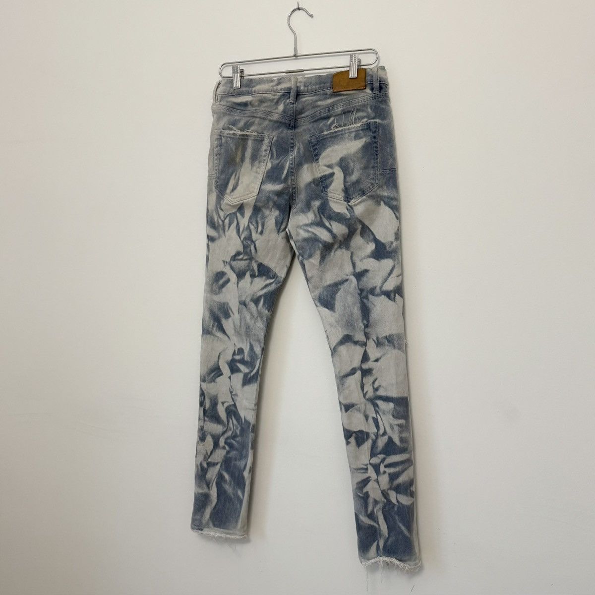 Purple Brand Purple Brand P001 Blue Fatigue Marble Faded Distressed Jeans Size US 31 - 8 Thumbnail