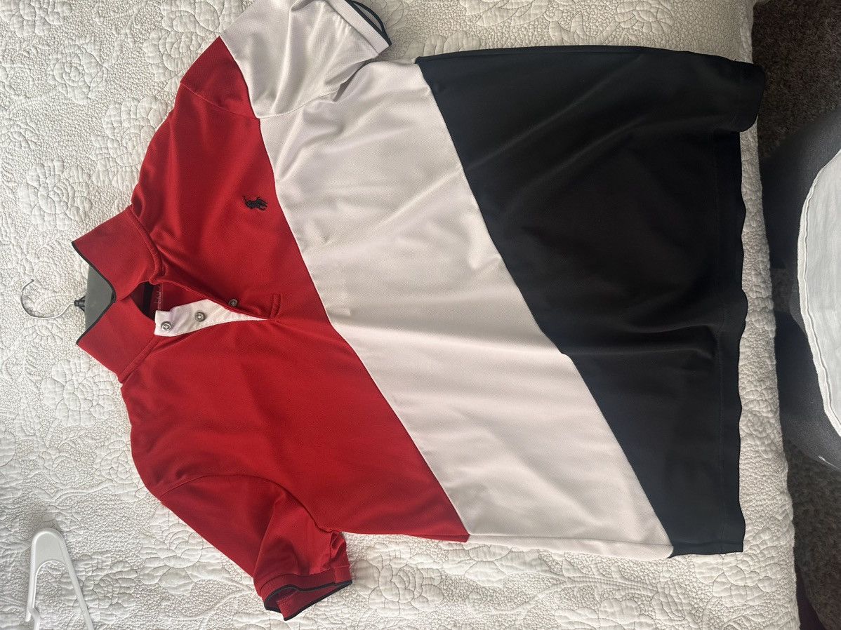 Polo Ralph Lauren red, white and black striped polo Size US M / EU 48-50 / 2 - 1 Thumbnail