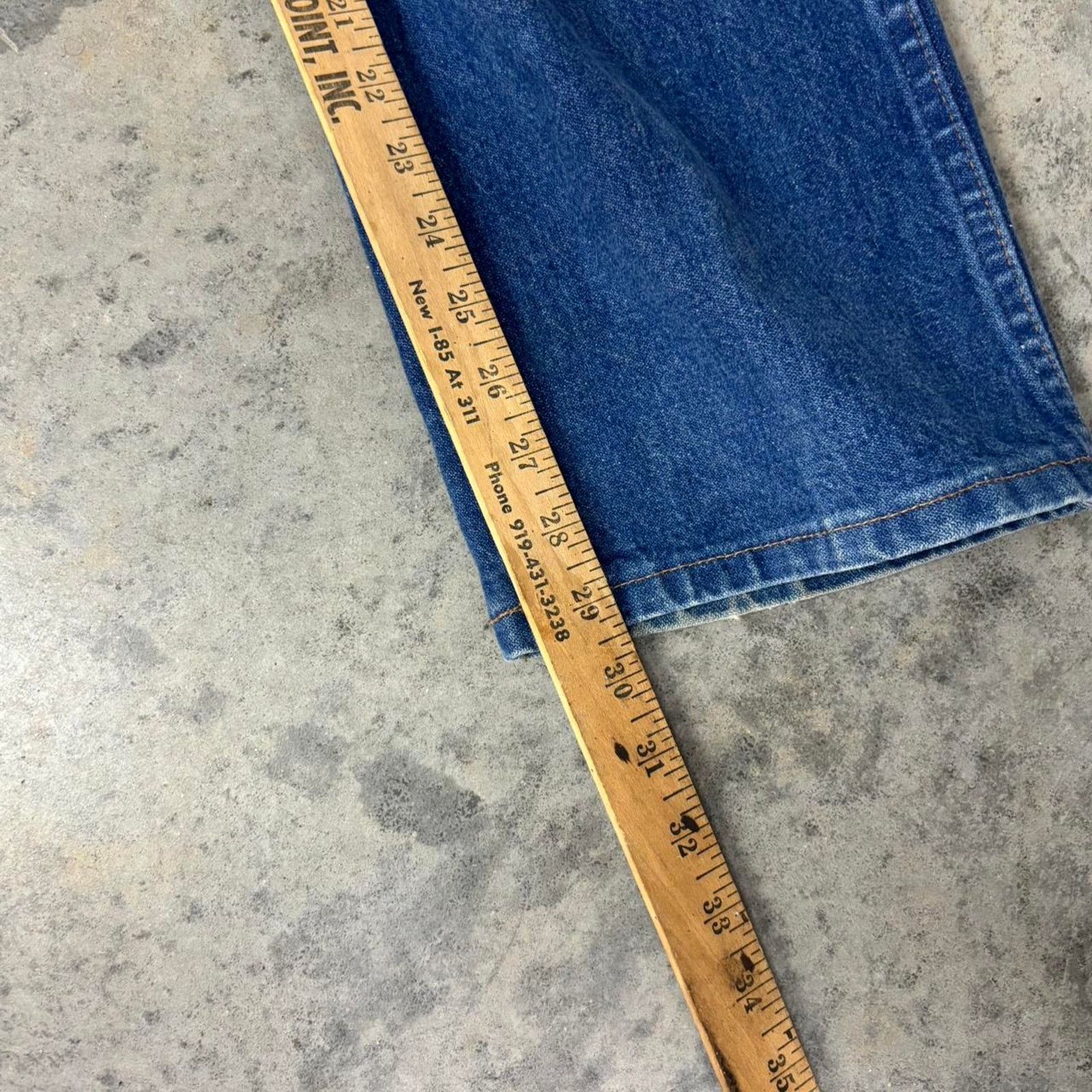 Wrangler 90s Wrangler Loose Fit Medium Wash Blue Jeans Size US 34 / EU 50 - 5 Thumbnail