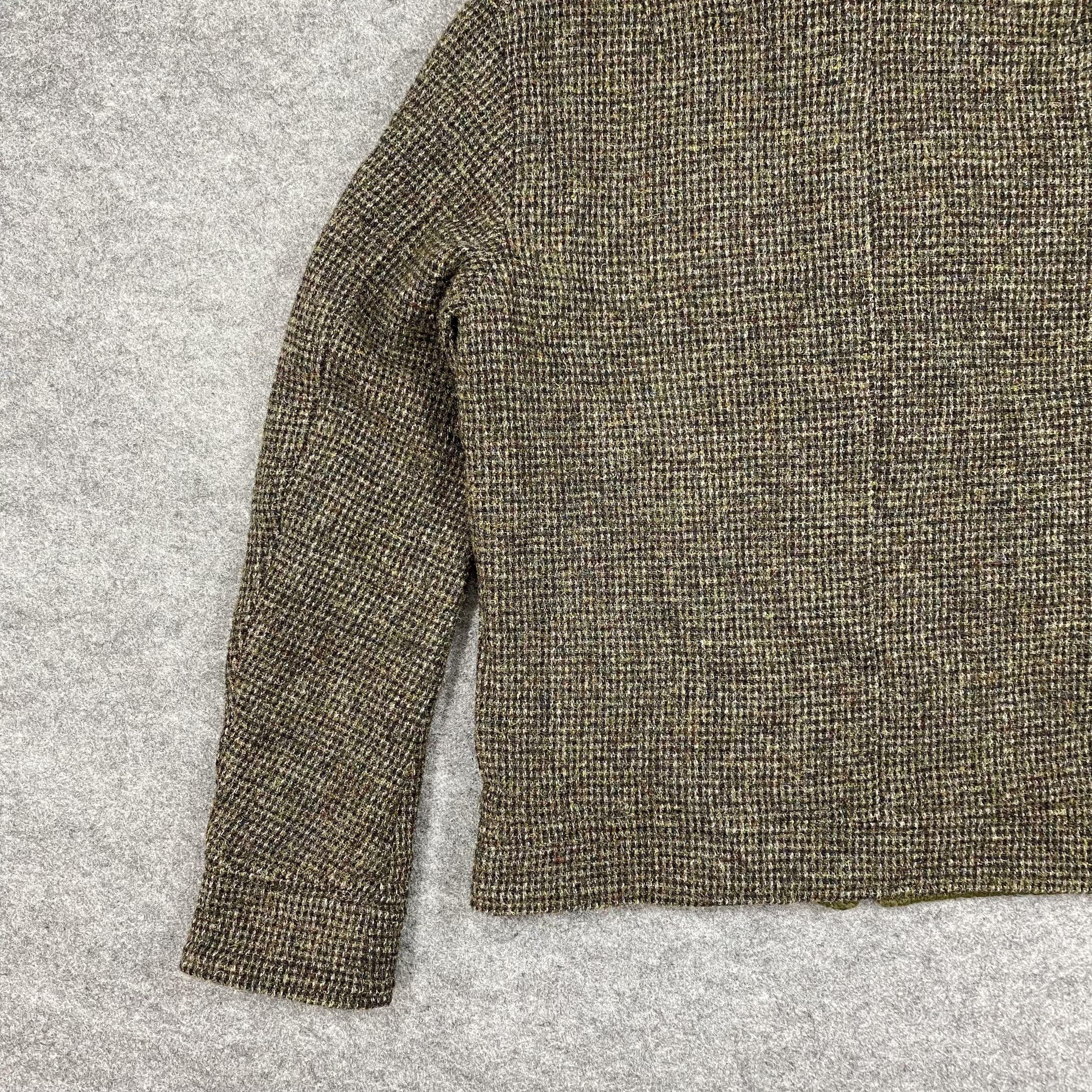 Harris Tweed BLUE WORK TOMORROWLAND Harris Tweed Wool Bomber Jacket-J551 Size US M / EU 48-50 / 2 - 8 Thumbnail