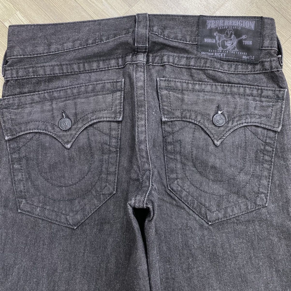 True Religion Vintage True Religion Ricky Black Dark Wash Jeans Size US 36 / EU 52 - 15 Thumbnail