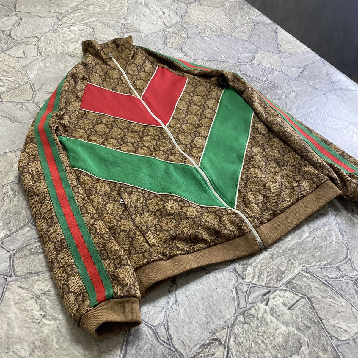 Gucci Gucci Monogram Logo GG Jacquard Track Suit Zip-up Jacket Size US M / EU 48-50 / 2 - 3 Thumbnail