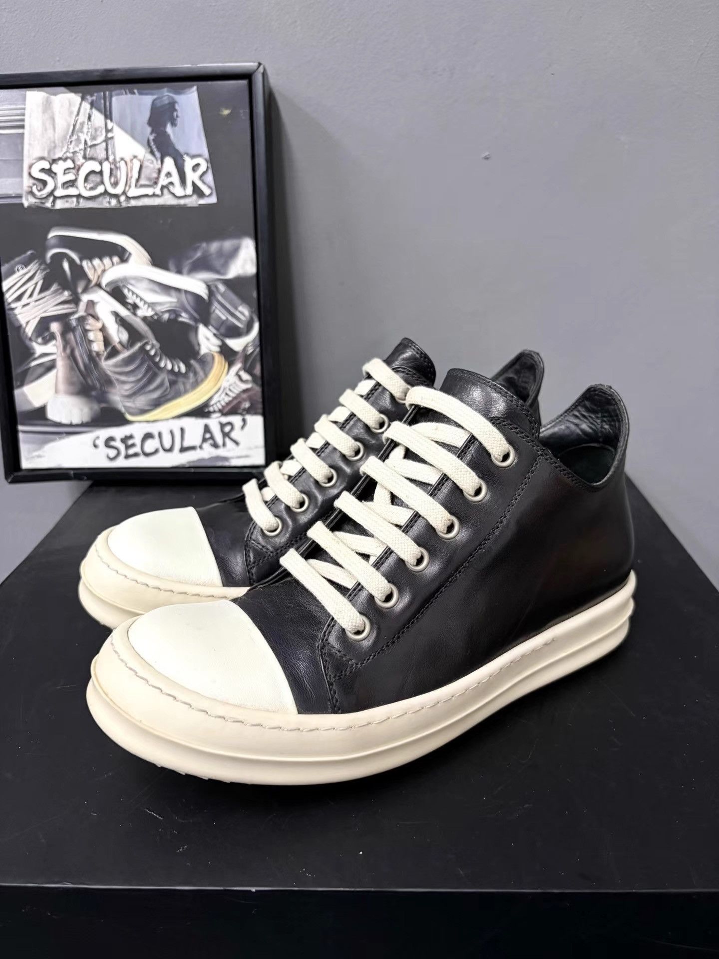 Rick Owens Rick Owens Mainline Leather Big Converse K34 Size US 6.5 / IT 36.5 - 1 Thumbnail