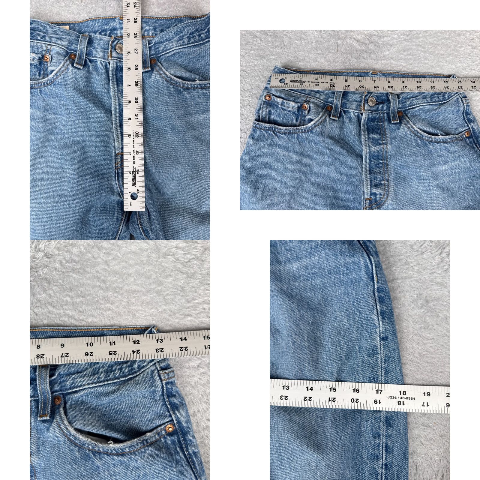 Levi's Levi's 501 Jeans Jeans Adult Regular 26 Blue Denim Distressed Button Fly 501 Premium 26x25 Mens Size US 26 / EU 42 - 9 Thumbnail
