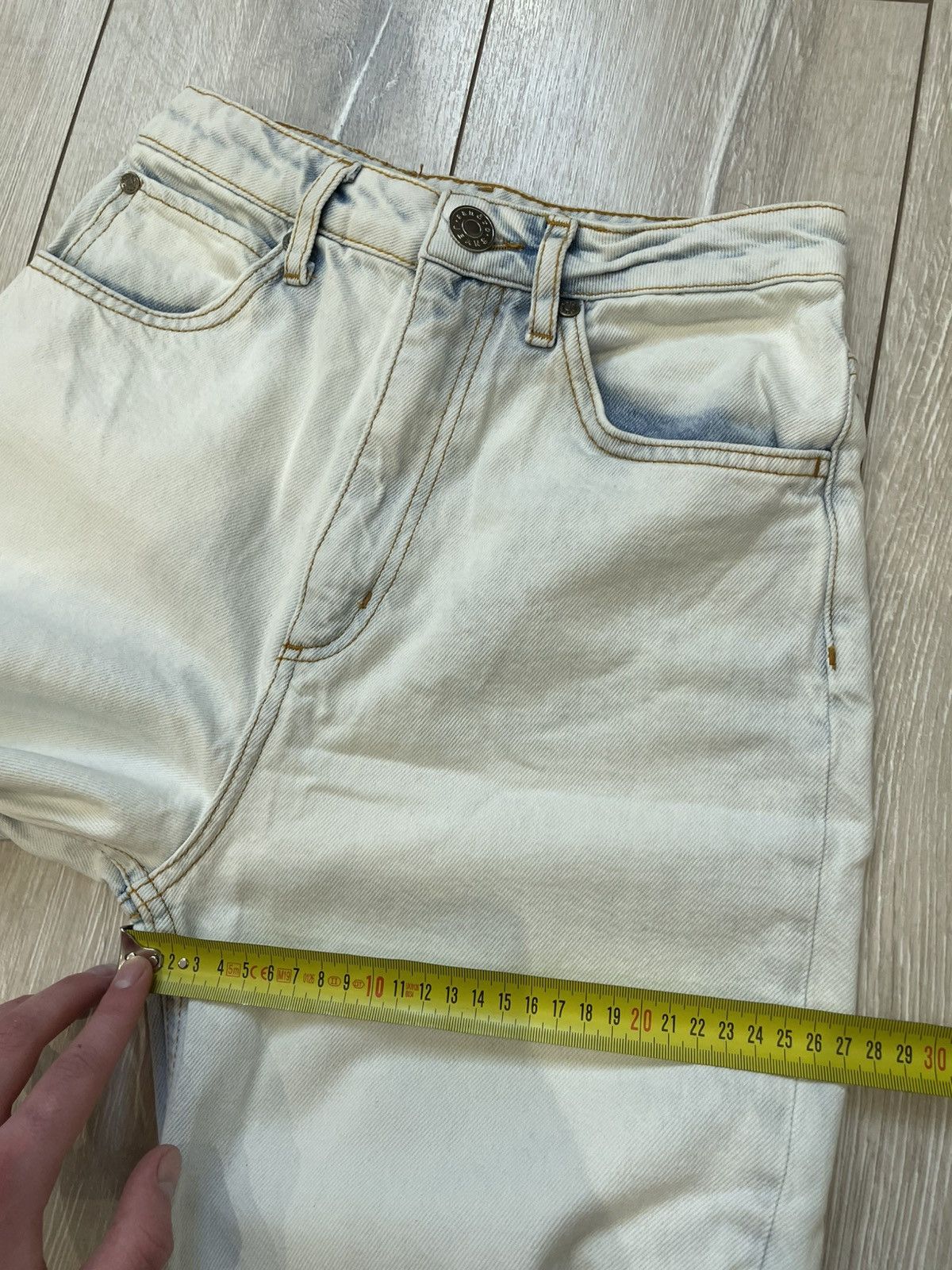 Sandro SANDRO Abelia Snow Wash High Waist Jeans Size 34 Size 24" / US 00 / IT 34 - 17 Thumbnail
