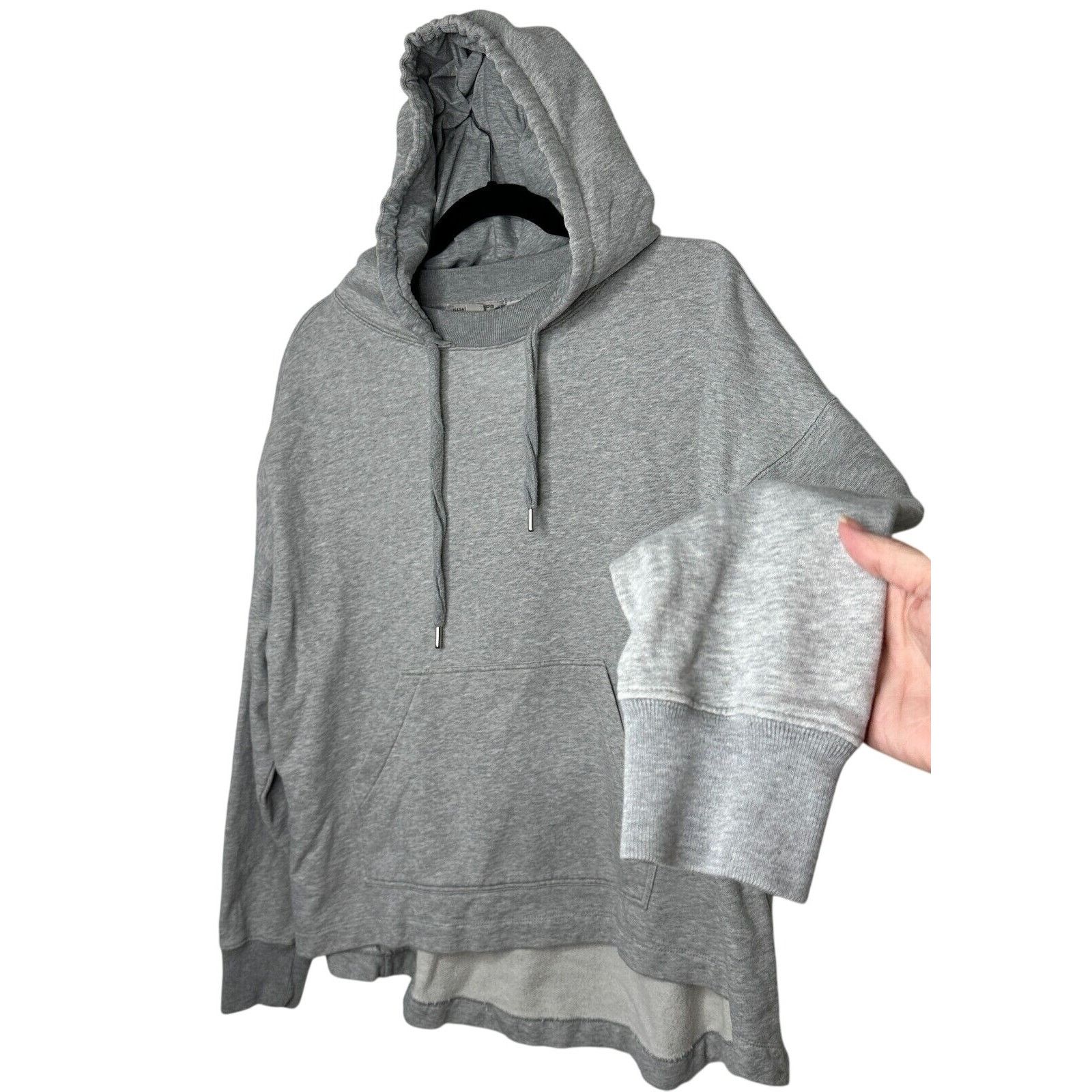 Allsaints All Saints Etienne Gray Pullover Hoodie Sweater Pouch SM Size S / US 4 / IT 40 - 1 Thumbnail