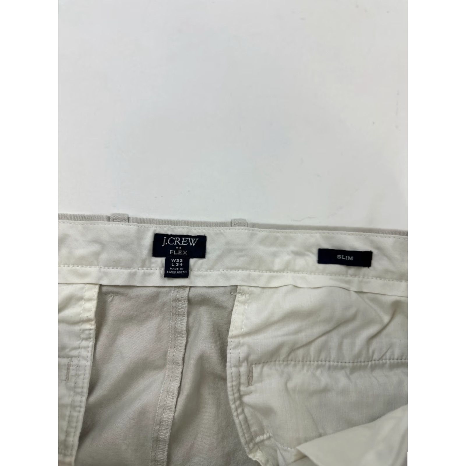 J.Crew J.Crew Pants Mens 32x34 Gray Slim Straight Leg Chino Slash Pocket Casual Button Closure Cotton Size US 32 / EU 48 - 4 Thumbnail