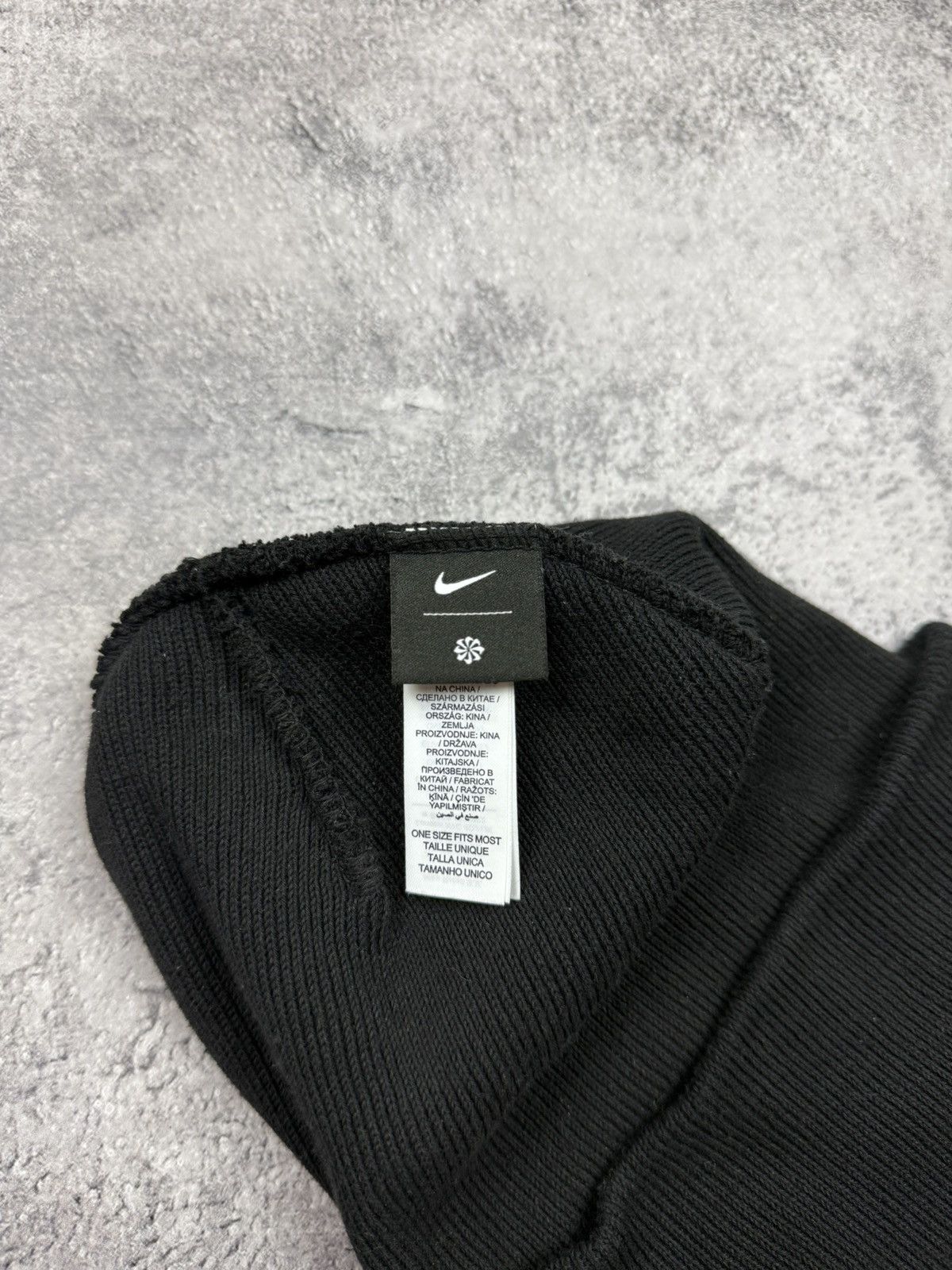 Nike Vintage Nike Beanie Hat Black Swoosh Logo Rare Cap Y2K Drill Size ONE SIZE - 12 Thumbnail