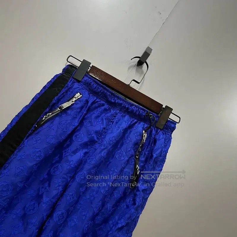 Louis Vuitton Louis Vuitton Summer Blue Cotton Logo Casual Pants . Size 28" / US 6 / IT 42 - 2 Thumbnail