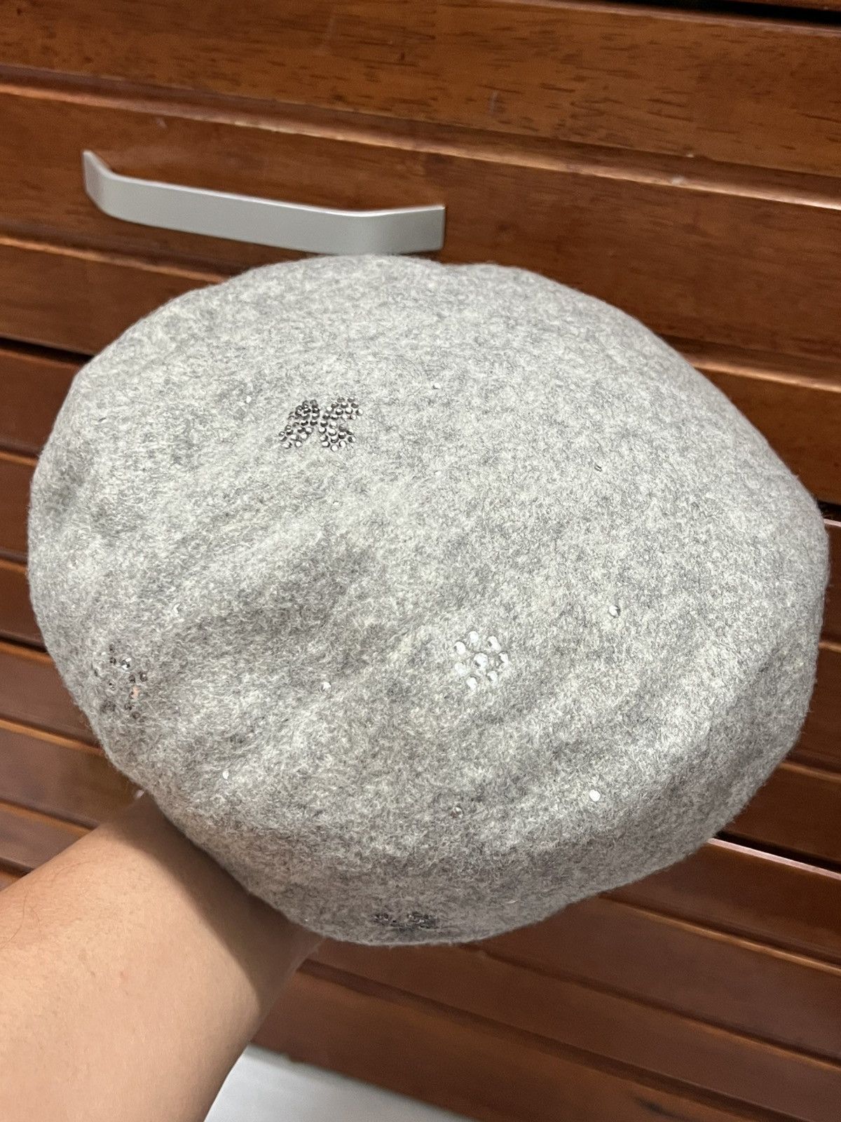 Furla FURLA Rhinestone Wool Beret hats Size ONE SIZE - 2 Thumbnail
