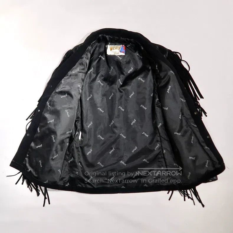 Schott Schott Medieval tassel dark pattern relief suede spliced l Size US S / EU 44-46 / 1 - 7 Thumbnail