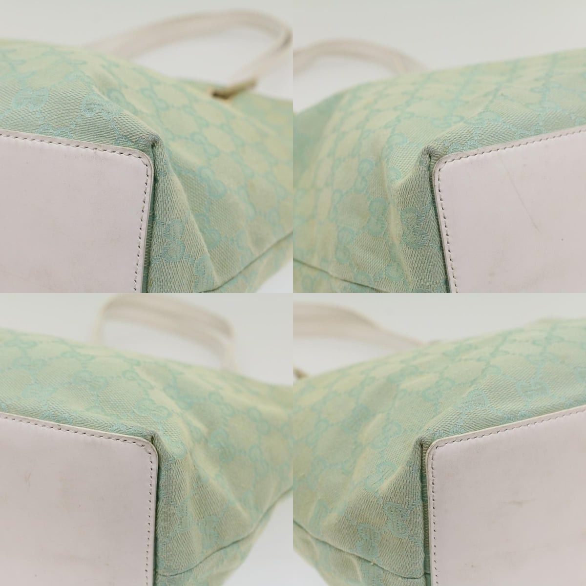 Gucci GUCCI GG Canvas Tote Bag Light Blue 002 002 Size ONE SIZE - 10 Thumbnail