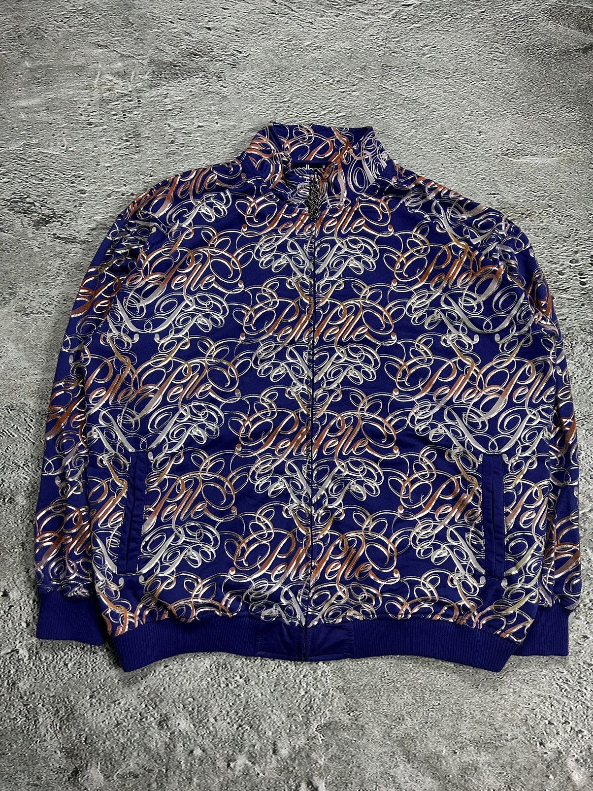 Pelle Pelle Pelle Pelle track jacket monogram big logo 90s purple Y2K Size US XXL / EU 58 / 5 - 1 Thumbnail