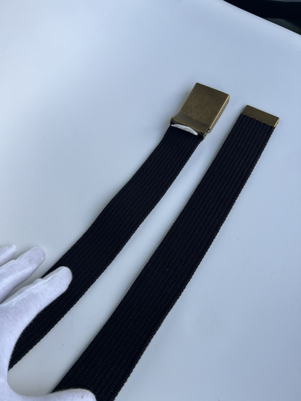Fjallraven Fjällräven Blue Canvas Belt Brass Buckle Outdoor Gear 115.5 Size ONE SIZE - 15 Thumbnail
