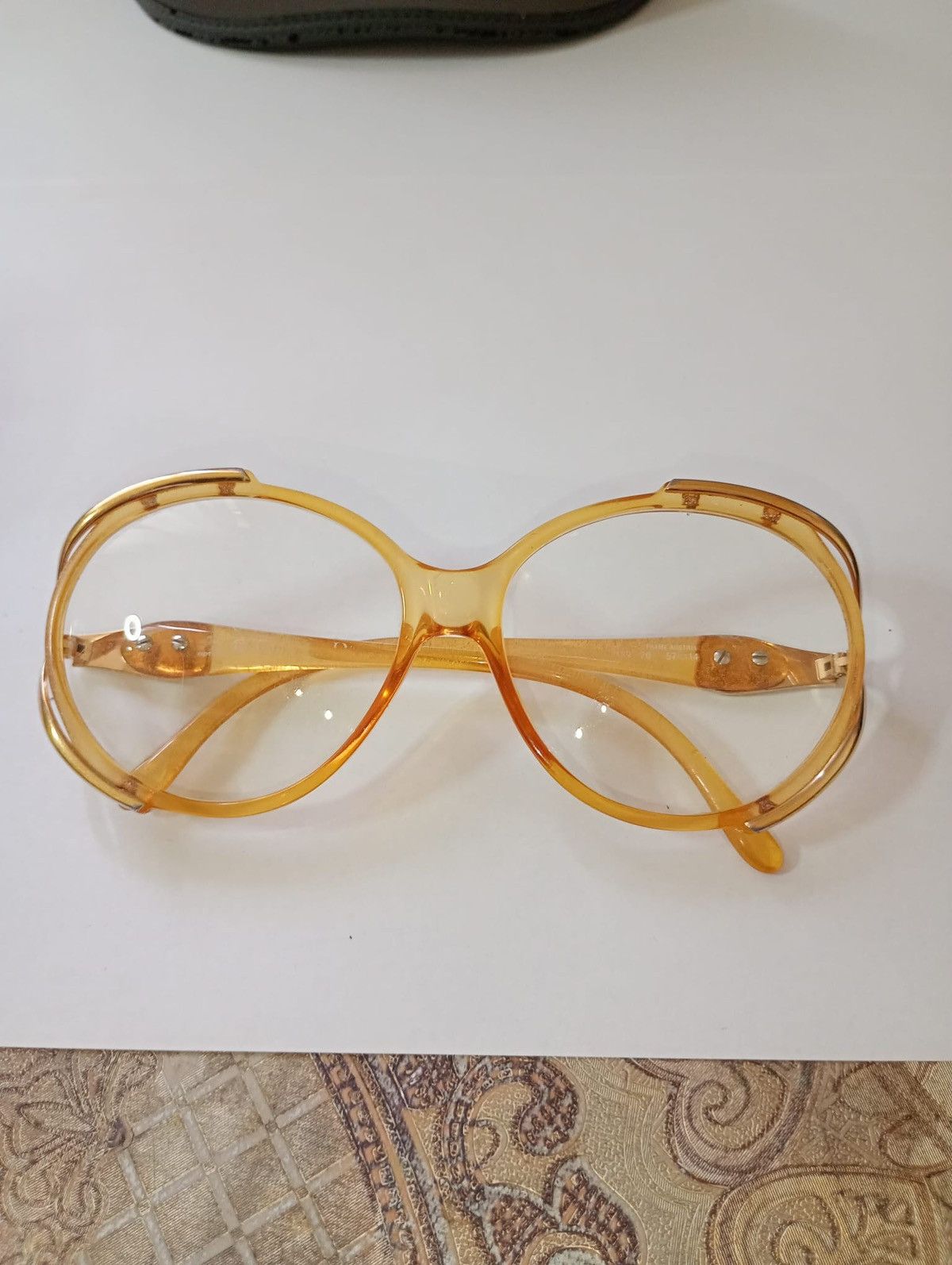 Christian Dior Monsieur Christian Dior Vintage Oval Eyeglass Frames Amber Size ONE SIZE - 2 Thumbnail