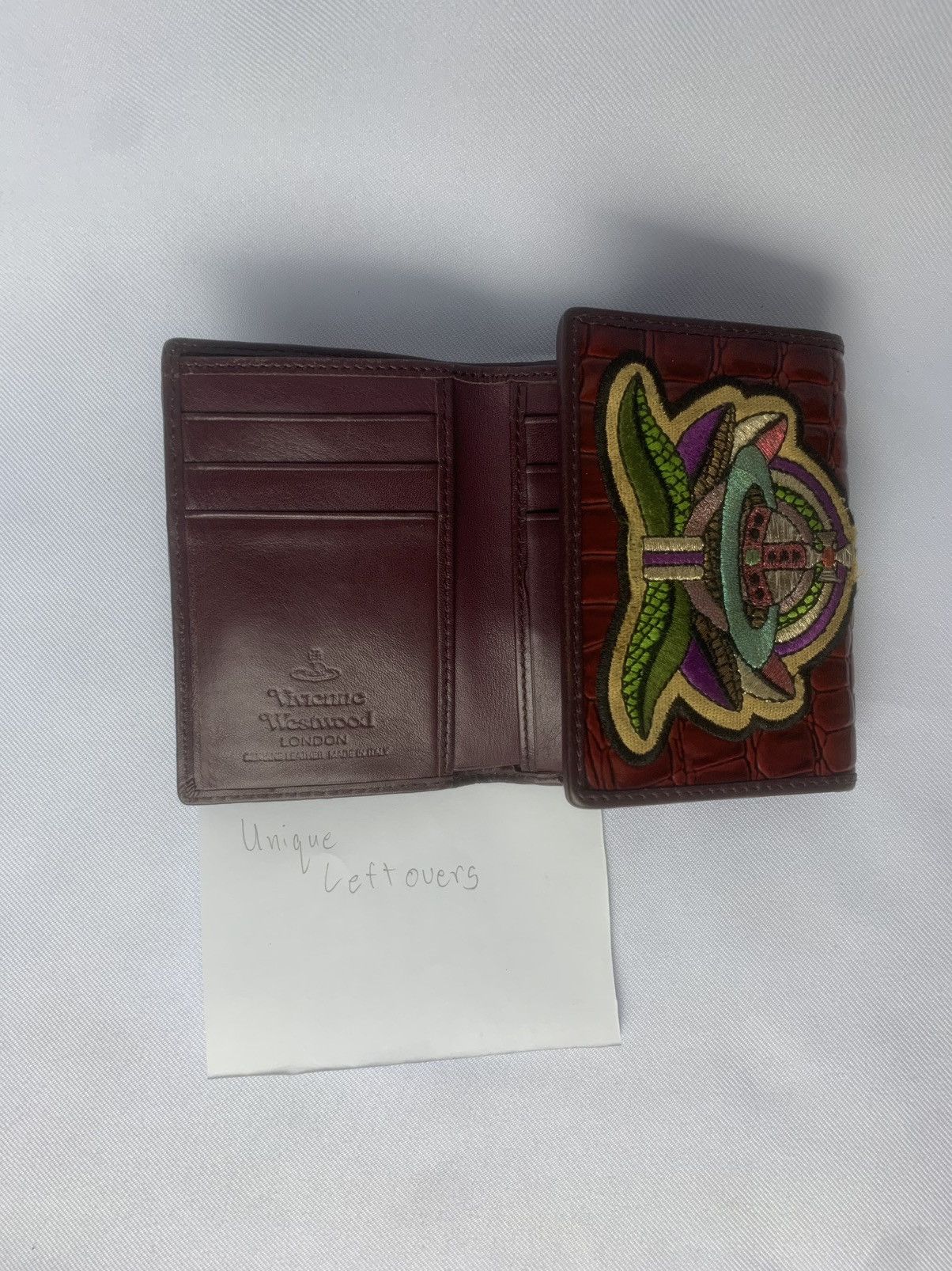 Vivienne Westwood Patent Croc Trifold Wallet Size ONE SIZE - 8 Thumbnail