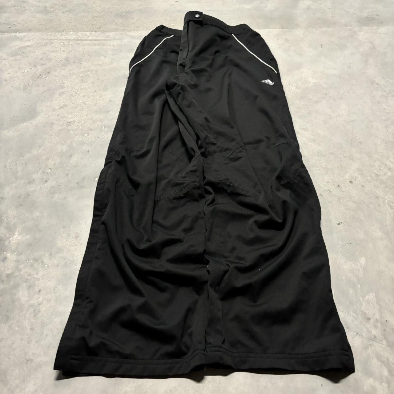 Adidas × Vintage Crazy Vintage Y2K/2000s Black Adidas Athletic Drill Essential Track Pants! Size US 28 / EU 44 - 3 Thumbnail