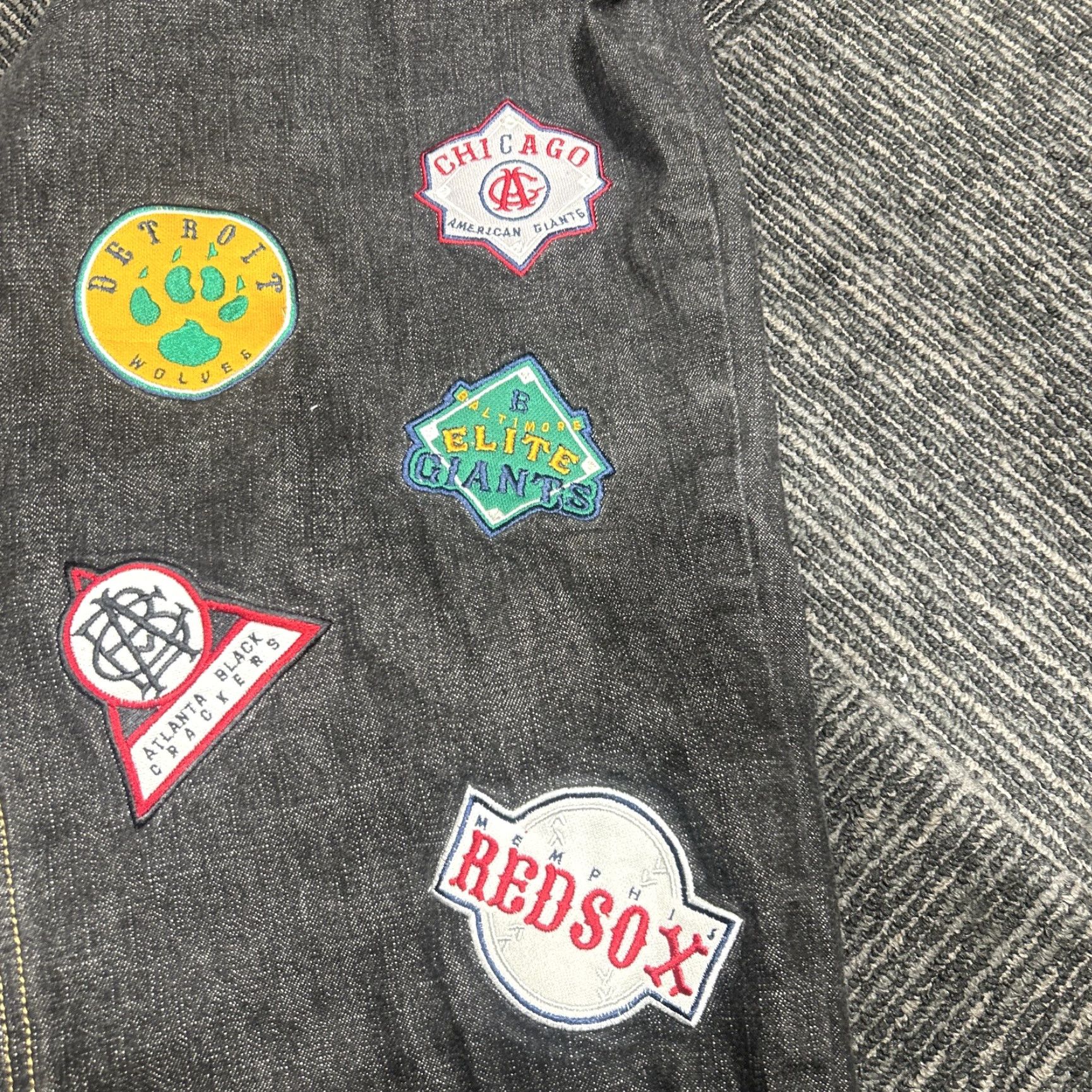 Vintage NLBPA Negro League Baseball Players Jeans Mens 40x32 Blue 100% Cotton Denim Relaxed Baggy Logos Patches Vintage-No N/A Size US 40 / EU 56 - 2 Thumbnail