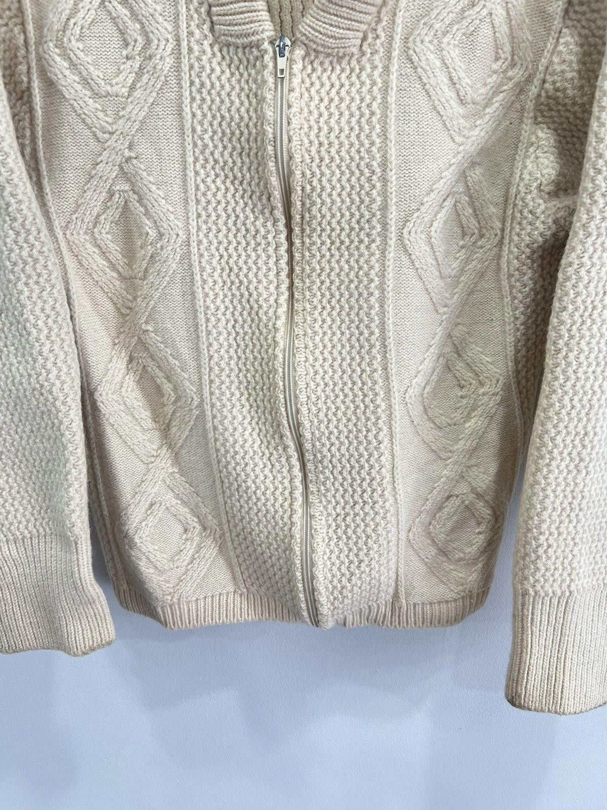 Vintage Vintage Womens Cable Knit Zip Up Sweater Size S / US 4 / IT 40 - 5 Thumbnail