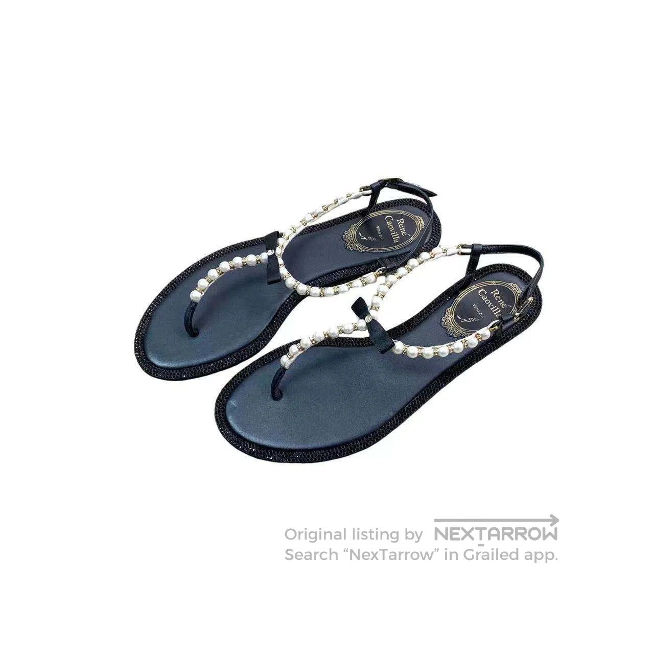 Other Rene Fernando Caovilla Pearl crystal sandals| Size US 6 / IT 36 - 1 Thumbnail