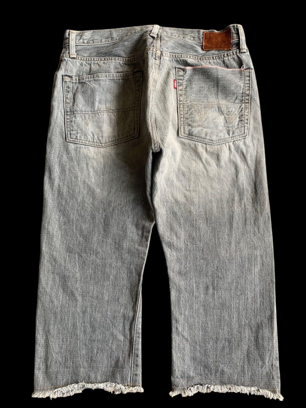 If Six Was Nine VINTAGE EDWIN 505S SELVEDGE FADED DISTRESSED SHORT DENIM Size US 32 / EU 48 - 3 Thumbnail