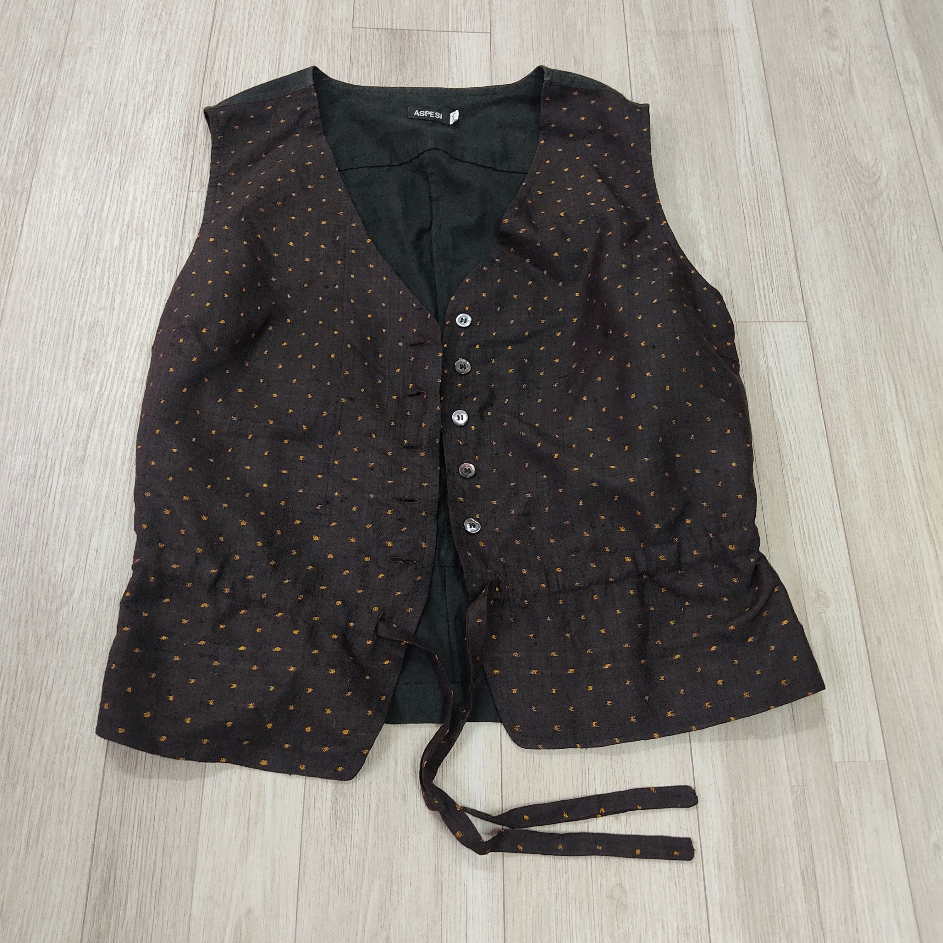 Aspesi ASPESI All Over Dots Waistcoat Vest Size S / US 4 / IT 40 - 5 Thumbnail